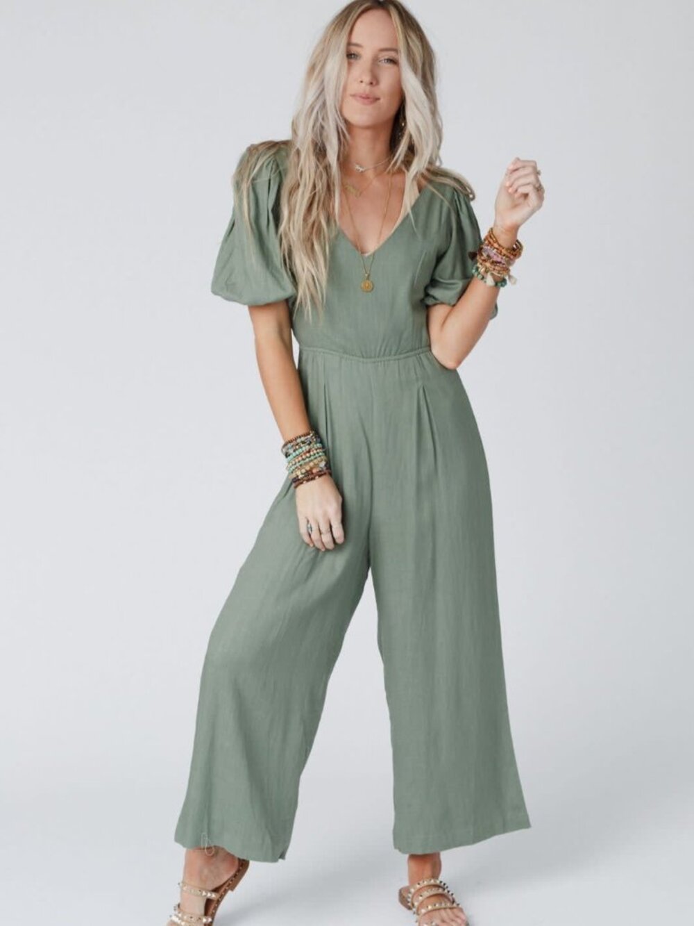 Weekender Puff Sleeve Jumpsuit